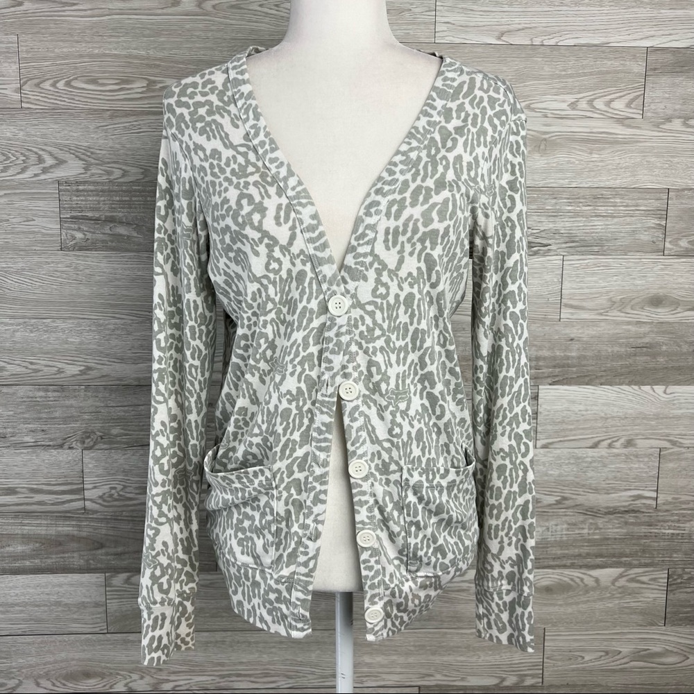 Women's FOX Riders Lightweight Gray Cardigan Sz Small Trademark Graphics